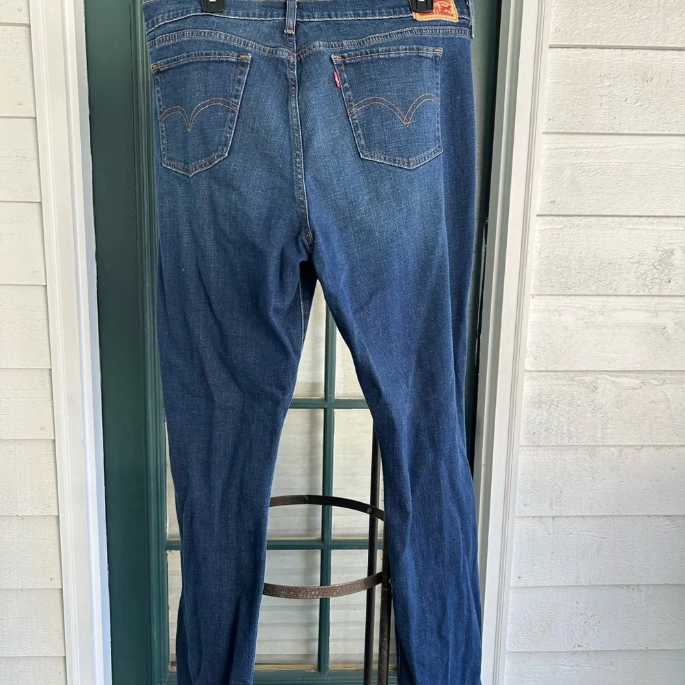 Levis 414 High Rise Dark Jeans 34 34